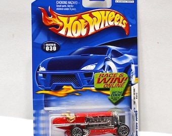 Vintage Hot Wheels Torpedo Jones: 2002 First Editions, Red Diecast Car 030