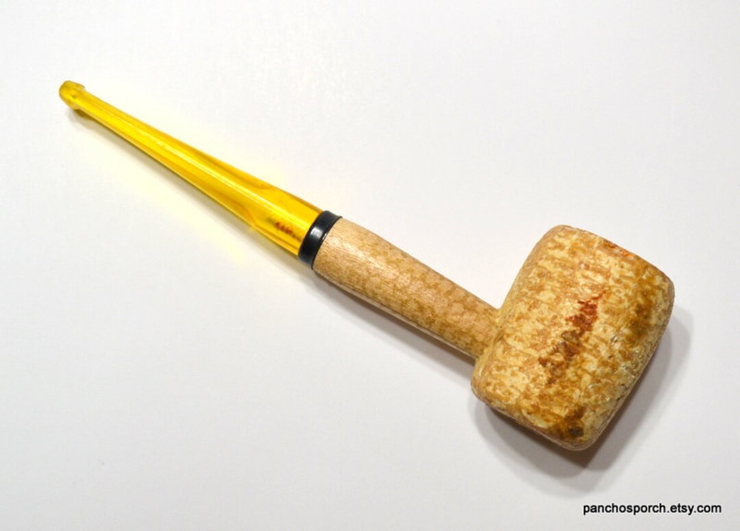 Vintage Corn Cob Pipe Missouri Meerschaum Original Straight Etsy