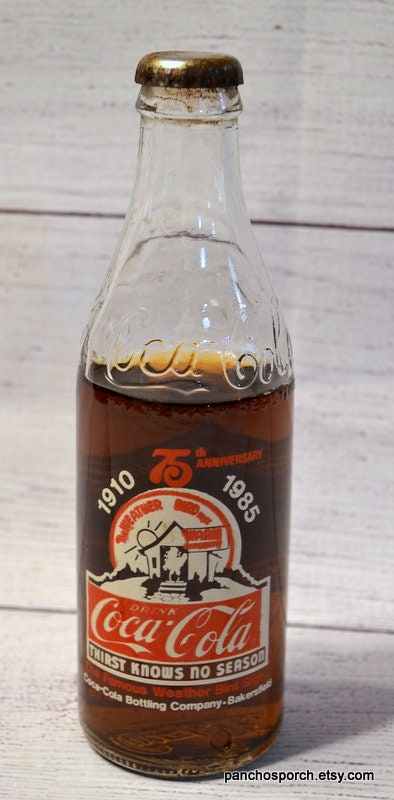 10 OZ COCA COLA COMMEMORATIVE BOTTLE - 1985 INGLES 100TH STORE OPENING