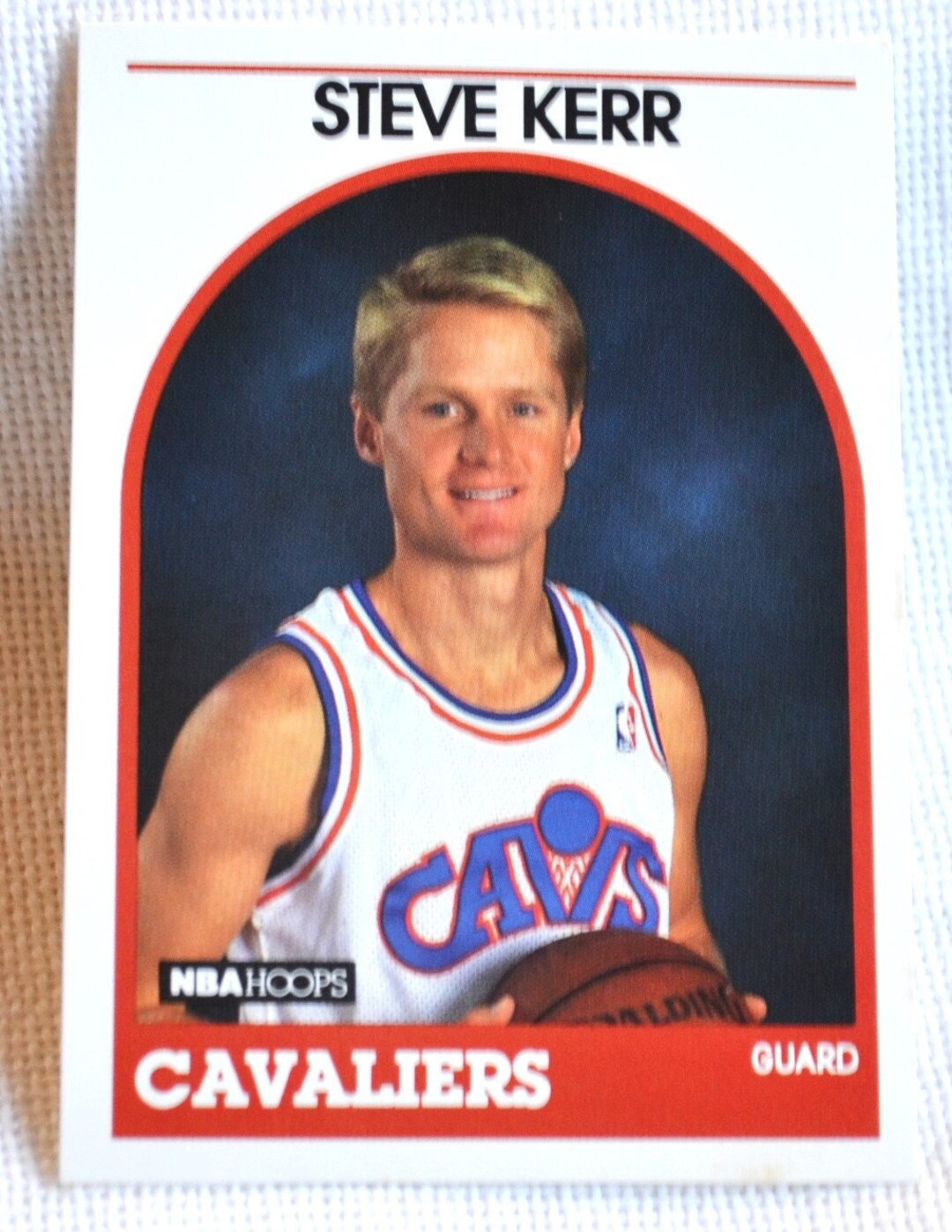 Steve Kerr 351 NBA Hoops Basketball Card 1989 Cleveland Cavaliers NBA