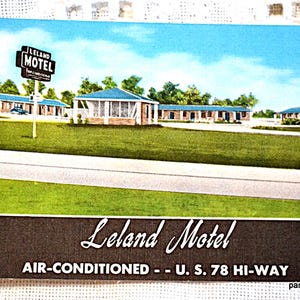 Vintage carte postale GEORGIE Leland Motel Austell vacances souvenir carte postale Americana souvenirs papier éphémères PanchosPorch