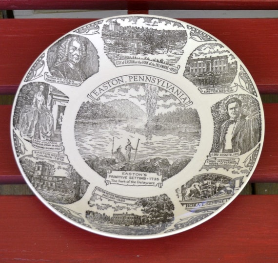 Vintage Collector Plate Easton Pennsylvania Decorative ...