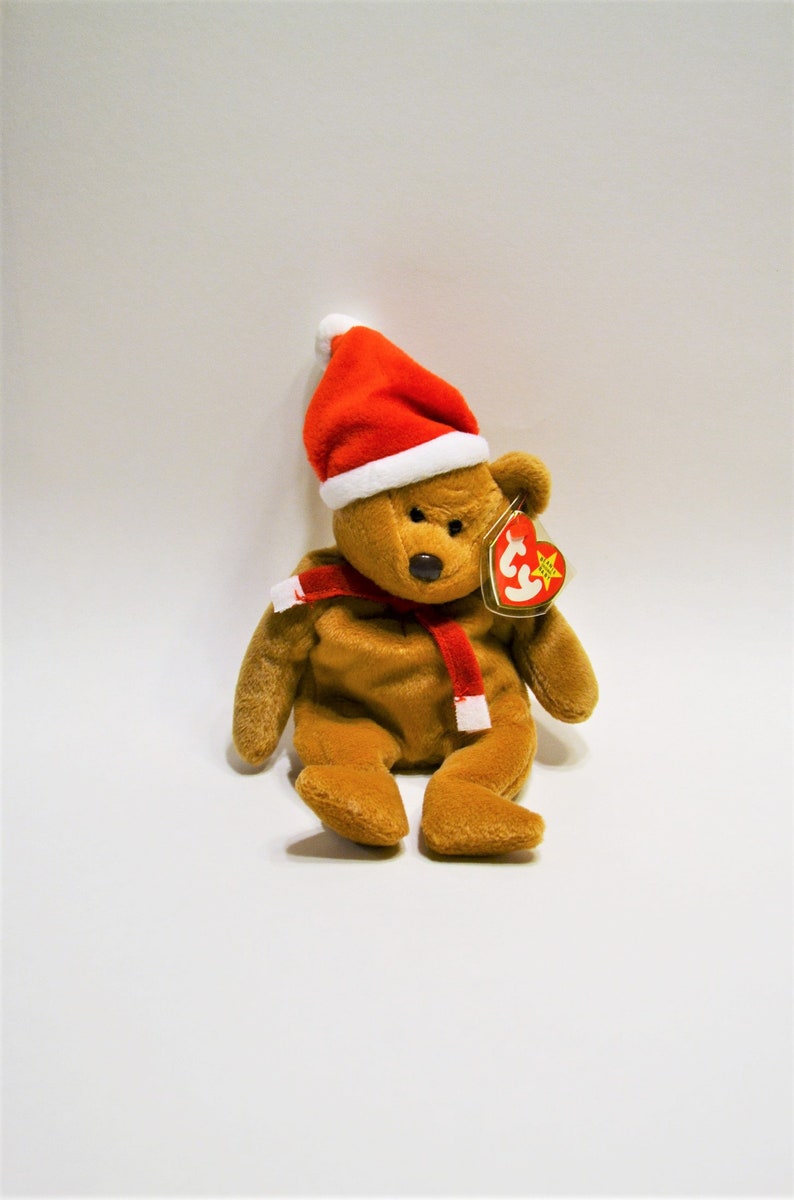 Vintage Ty 1997 Teddy Beanie Baby Plush Toy Brown Bear | Etsy