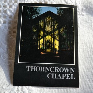 vintage ARKANSAS carte postale câble Thorncrown Chapel Eureka Springs carte postale souvenir souvenirs tourisme papier éphémères PanchosPorch