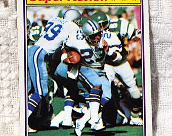 James Jones 1981 Topps Super Action Trading Card: Dallas Cowboys Football Memorabilia
