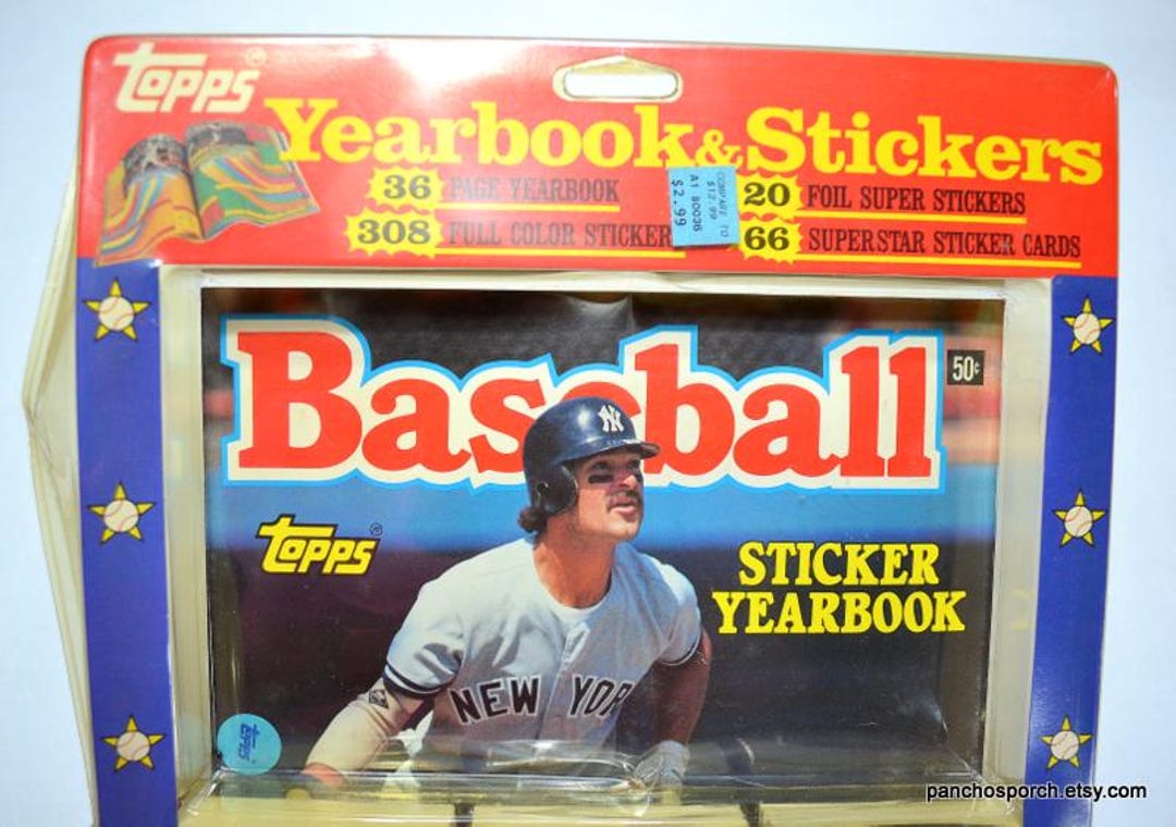 1990 Topps Yearbook & Sticker Set: Factory Sealed Baseball Cards - Etsy