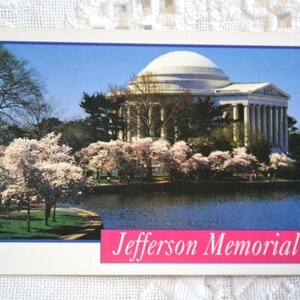Vintage WASHINGTON DC carte postale Jefferson Memorial National Monument carte postale souvenirs tourisme papier éphémères PanchosPorch