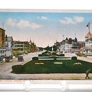 Vintage ASBURY PARK carte postale New Jersey Fourth Avenue Beach Resort 1919 carte postale souvenir souvenirs papier éphémères PanchosPorch