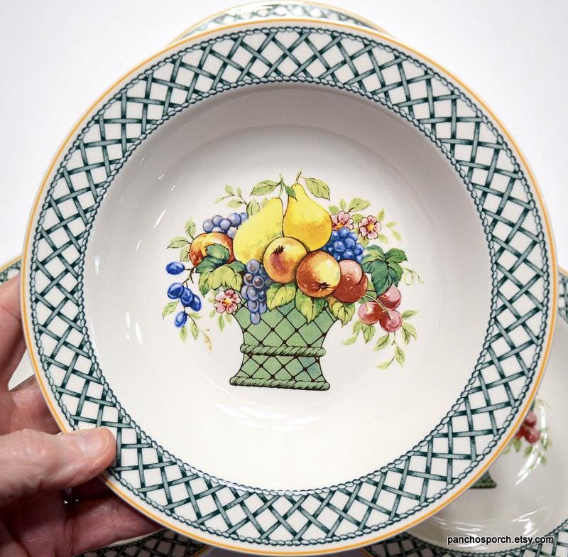 Villeroy & Boch フルーツバスケット プレート 5枚セット オンライン ショップ 安いハンドメイド・手芸 - Villeroy & Boch