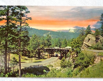 Vintage SOUTH DAKOTA Postcard Needles Highway Black Hills Americana Road Trip Post Card Memorabilia Advertising Paper Ephemera PanchosPorch