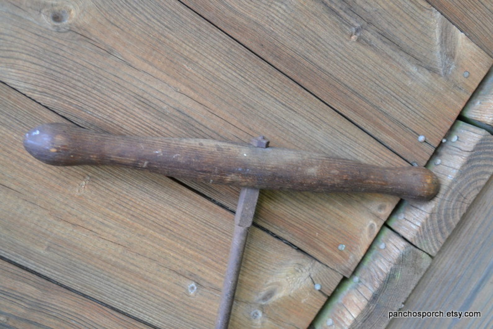 Vintage Auger Drill Hand Tool T Handle Large Antique Tool Etsy