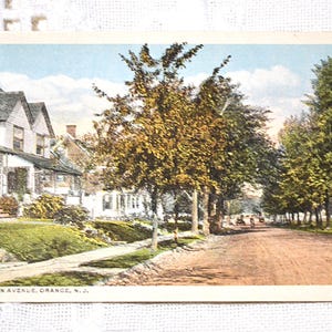 Vintage NEW JERSEY carte postale Lincoln Street View Orange North Jersey carte postale souvenir souvenirs papier éphémères Americana PanchosPorch