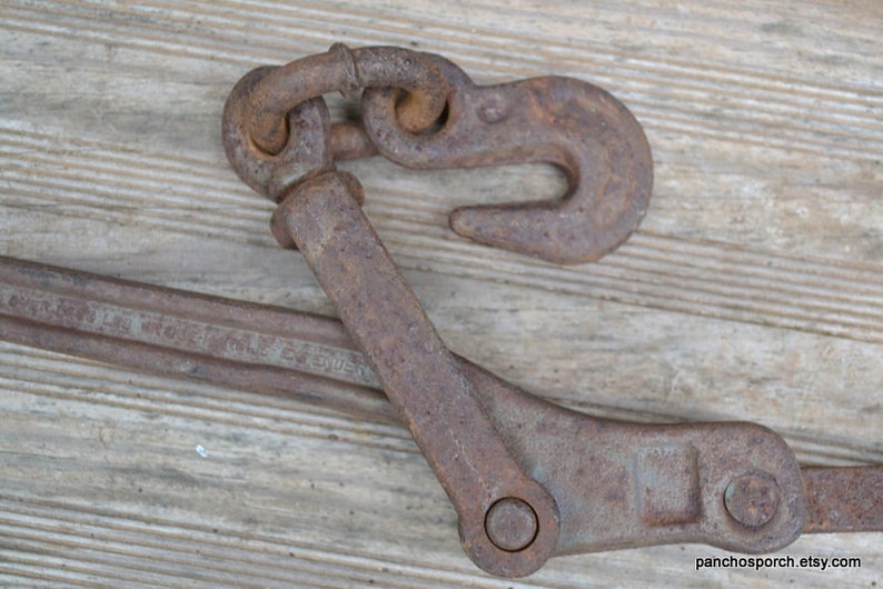 Vintage Peerless Chain Binder Tool Farm Railroad Tool Rustic Etsy