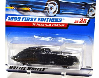 Vintage 1998 Hot Wheels Phantom Corsair Collection - Black and