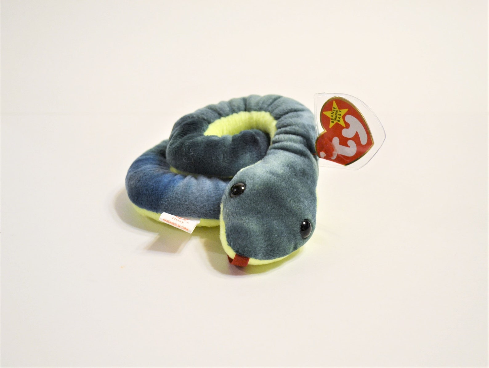 Vintage Ty Hissy Beanie Baby Plush Toy Tie Dyed Blue Green Etsy