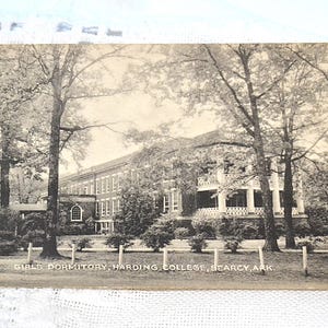 Vintage ARKANSAS carte postale Harding College Searcy Girls dortoir carte postale souvenir souvenirs papier éphémères PanchosPorch