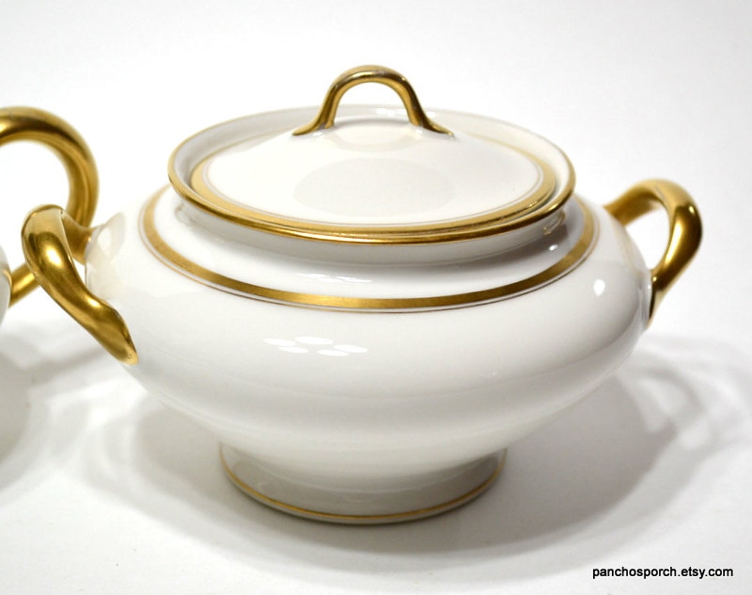 Vintage Theodore Haviland Limoges Sugar Bowl Creamer Set Etsy