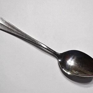 Oneida Northland Impulse Stainless Steel Flatware, Satin Handle / Glossy Bowl, Black Accent, 1991 Japan/Korea