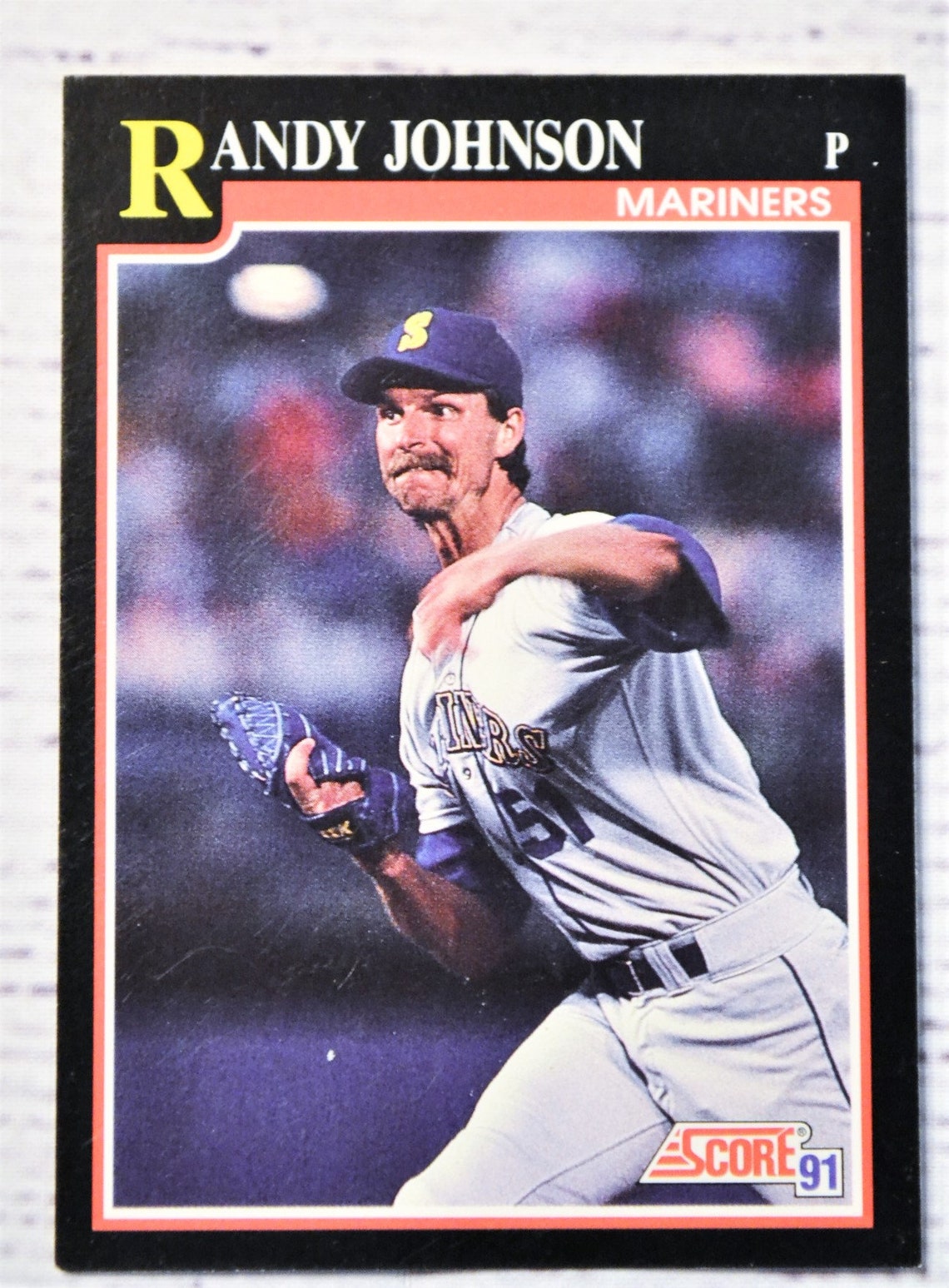 Randy Johnson 1991 Score Trading Card Mariners Baseball Card Etsy 日本