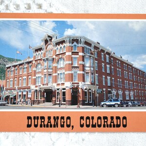 vintage COLORADO Carte postale Durango Wild West History Americana Road Trip Carte postale Souvenirs Papier publicitaire Ephemera PanchosPorch