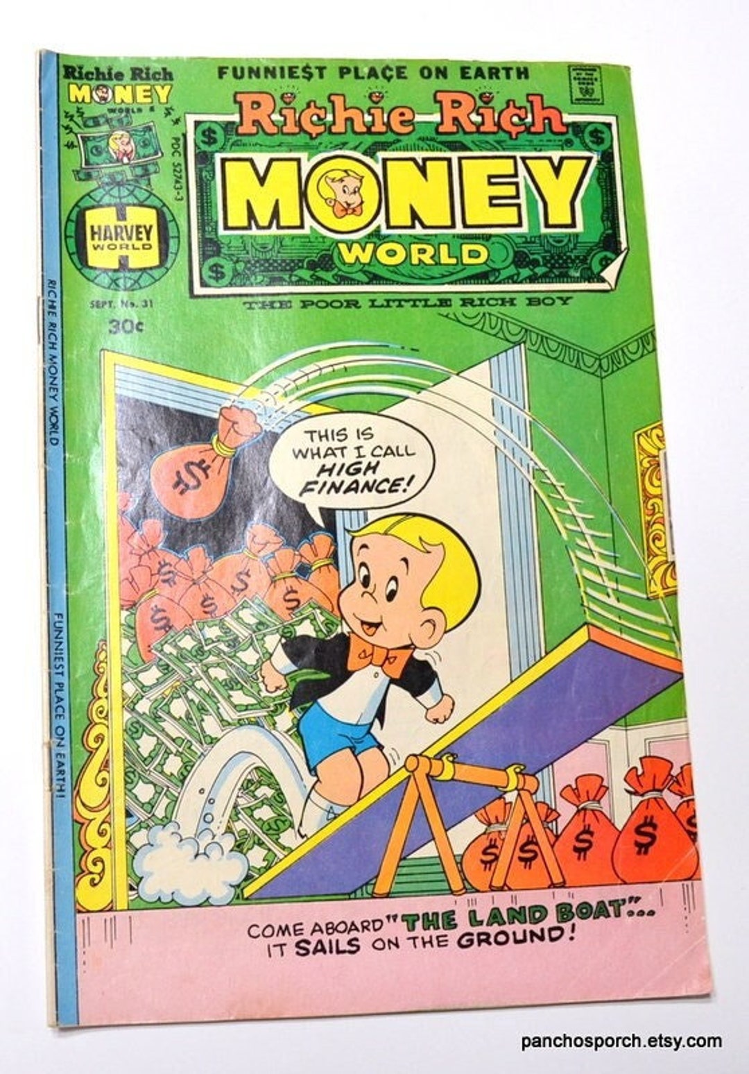 Vintage Richie Rich Money World Comic Book No 31 Harvey Comics - Etsy Vintage Richie Rich Money World Comic Book No 31 Harvey Comics - Etsy
