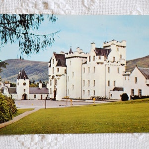Vintage ECOSSE carte postale Blair Castle Blair Atholl Perthshire vacances carte postale souvenirs papier éphémères PanchosPorch