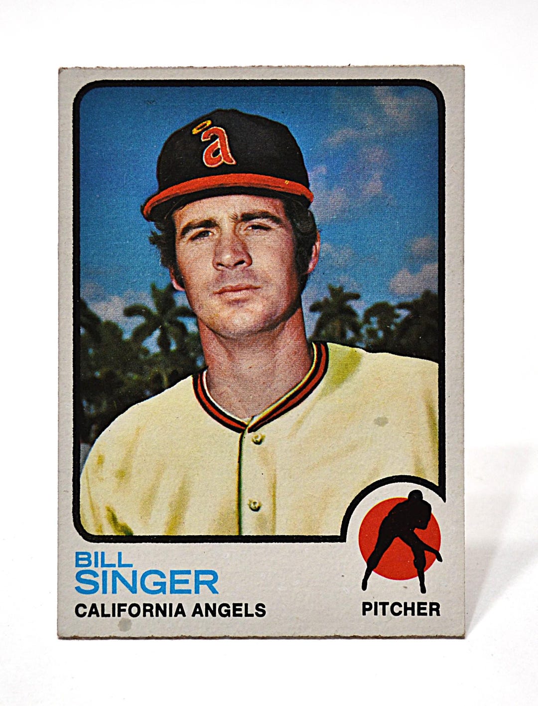 Bill Singer 1973 Topps Baseball Card 570- California Angels MLB Vintage ...