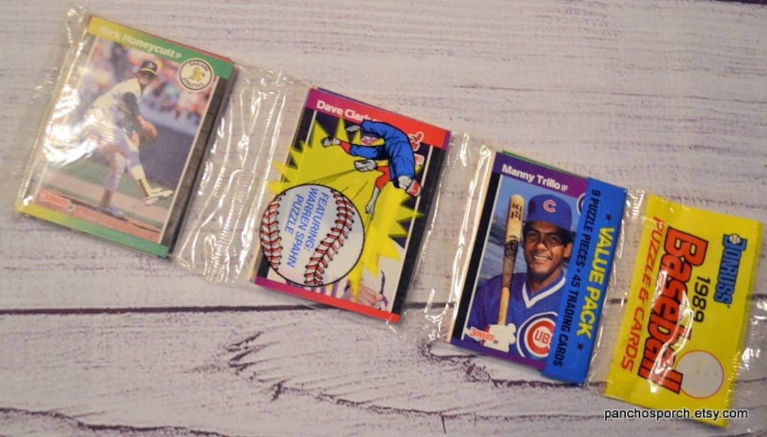 Vintage 1989 Don Russ Value Pack Rack Pack Baseball Cards Good