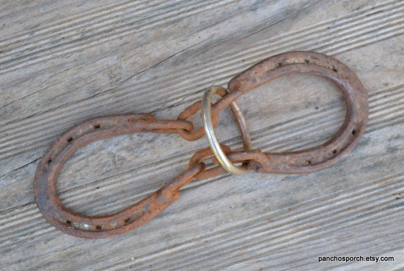 Vintage Horse Shoe Puzzle Horseshoe Game Hand Made Rusty Metal Etsy