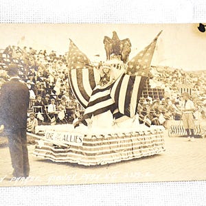 Vintage ASBURY PARK carte postale New Jersey Baby Parade Boardwalk Beach Resort 1917 Americana carte postale souvenirs papier éphémères PanchosPorch