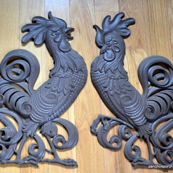 Metal Rooster Etsy