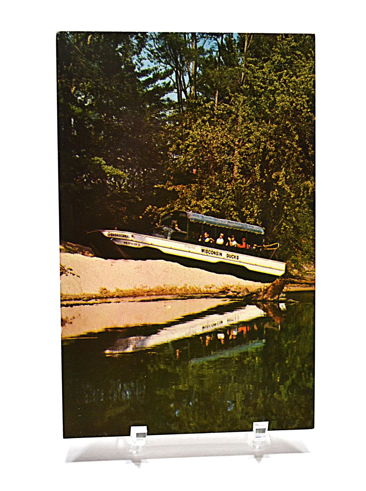 Fanion Souvenir Vintage Wisconsin Dells - Dimensions 17,5 X 6,5 Pouces, Occasion, Bon état Général