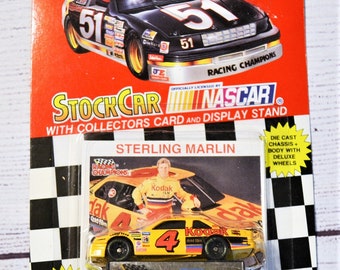 Vintage Sterling Martin 4 Diecast Car 1/64 Scale 1994 Trading Card Stock Car Racing Champions NASCAR Memorabilia Panchosporch