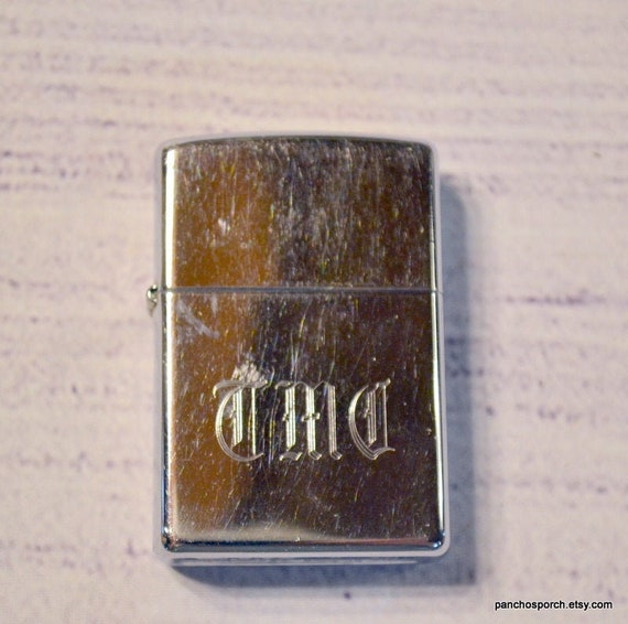 Vintage Zippo Lighter 2000 XVI Monogrammed Silver Tone - Etsy Israel