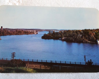 Vintage Ontario Bridge Postcard: Kenora Keewatin Souvenir