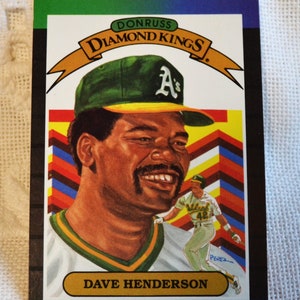 Dave Henderson 1988 Donruss Diamond Kings Baseball Card