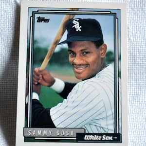 1992 Topps Sammy Sosa Baseball Card - Chicago White Sox image 1