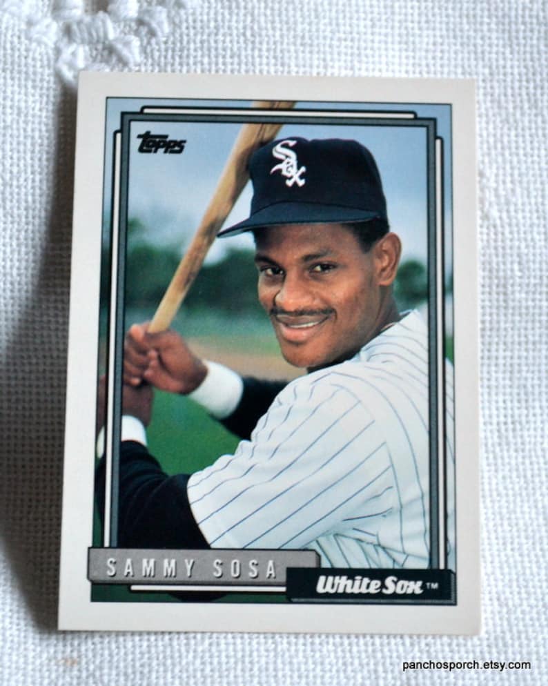 1992 Topps Sammy Sosa Baseball Card - Chicago White Sox image 1