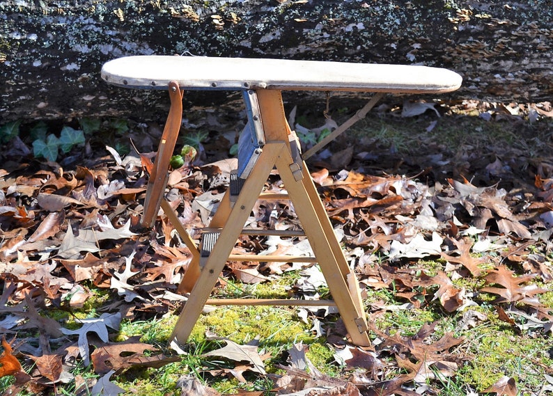 Vintage Toy Folding Ironing Board Step Ladder High Chair Etsy