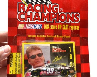 Vintage JEFF BURTON Diecast Car (1/64) Exide Racing 1997 Racing Champions