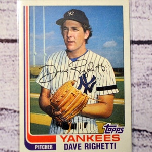Dave Righetti 1982 Topps Baseball Card - New York Yankees Vintage Sports Memorabilia