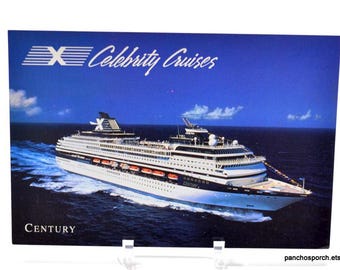 Vintage CELEBRITY CRUISES Post Card Century Transportation Ship Souvenir Postcard Memorabilia Paper Ephemera PanchosPorch