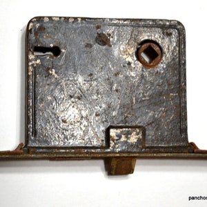 Image showcasing Vintage Mortise Lock Salvaged Door Hardware Unmarked Historic House ...