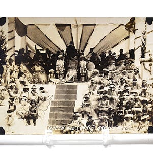 Carte postale vintage ASBURY PARK New Jersey Baby Parade Queen 1921 noir blanc photo souvenir carte postale souvenirs papier éphémères PanchosPorch