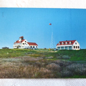 Carte postale vintage CAPE COD Massachusetts Nauset Coast Guard Station Carte postale souvenir Americana Memorabilia Paper Ephemera PanchosPorch