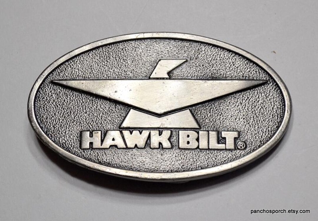 Vintage HAWK BILT Belt Buckle: Agricultural Farm Equipment Advertising ...