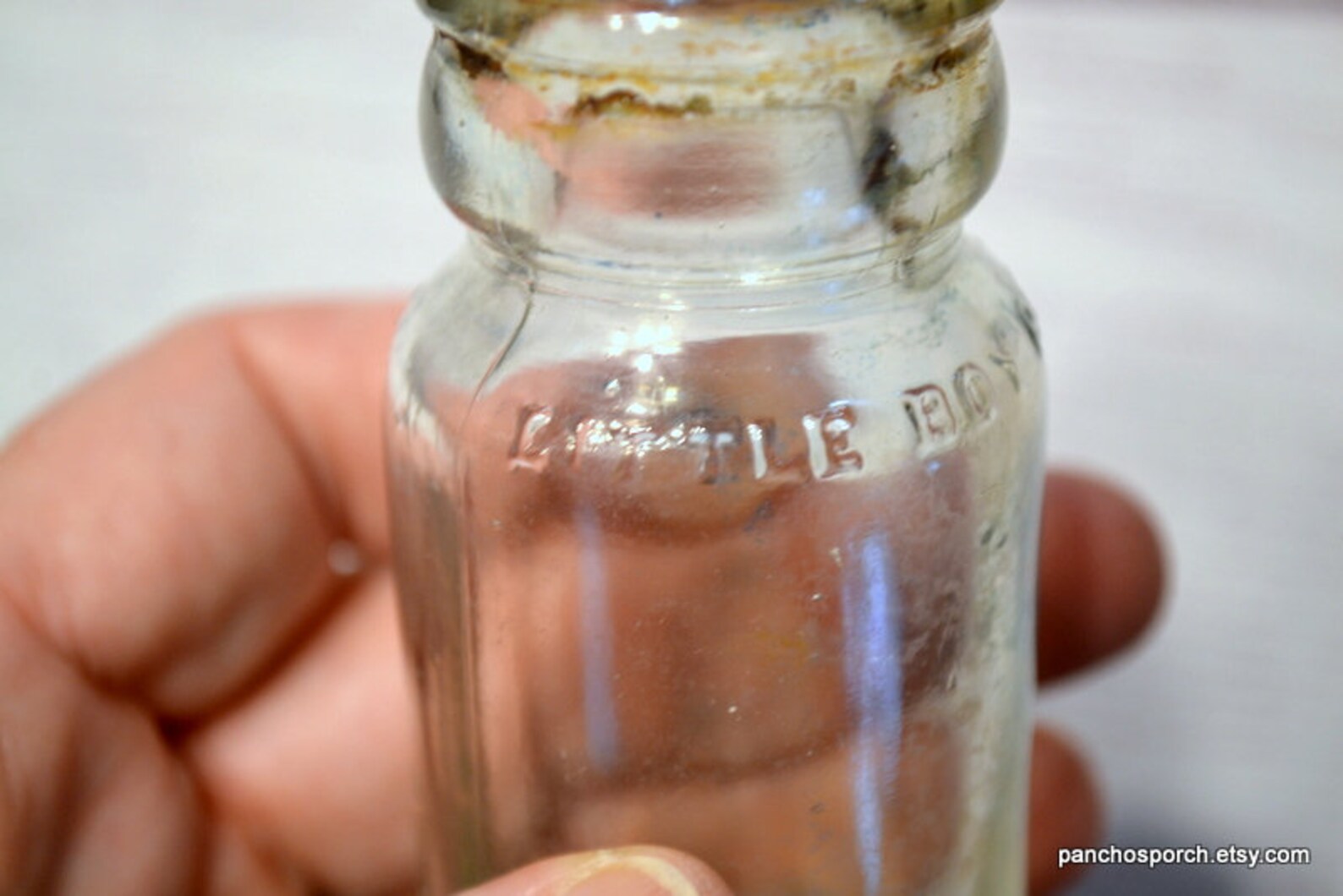 Vintage Little Boy Blue Bluing Bottle Small Clear Glass Bottle Etsy