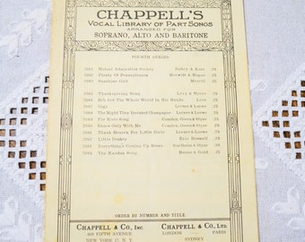 Vintage Chappells Exodus Song Sheet Music 1961 Original Film Music Paper Ephemera Wall Decor PanchosPorch
