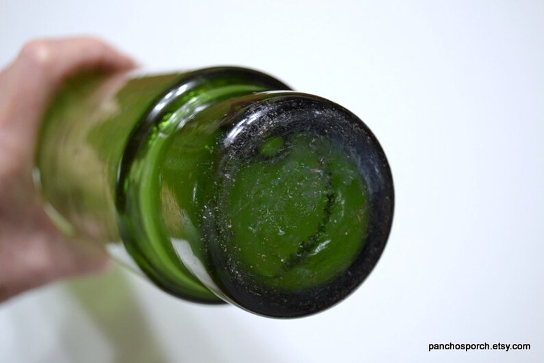 Antique Green Glass Rolling Pin Blown Glass Pastry Pie Crust Etsy