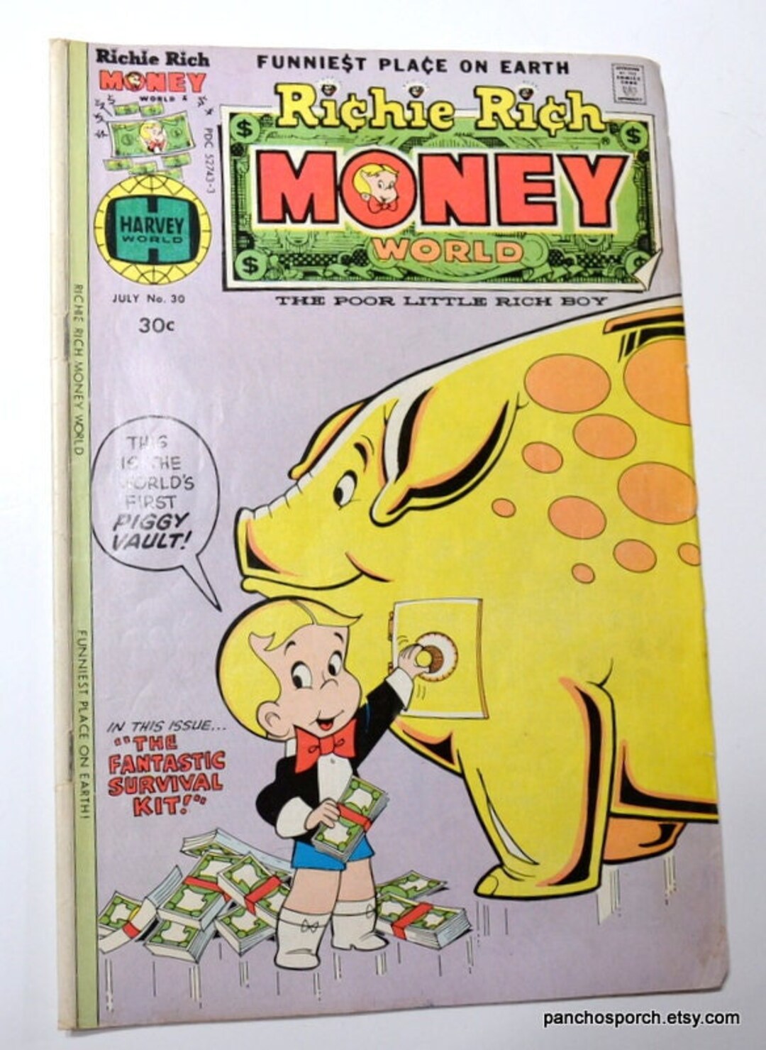 Vintage Richie Rich Money World Comic Book No 30 Harvey Comics - Etsy Vintage Richie Rich Money World Comic Book No 30 Harvey Comics - Etsy